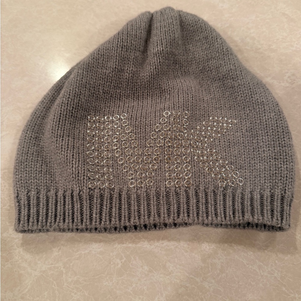 Michael Kors Light Gray Knit Beanie